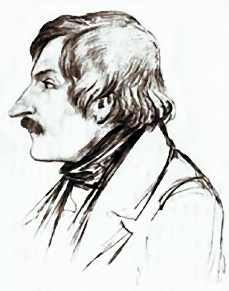 Карандашный портрет н. в. Гоголя. Э. А. Дмитриев-Мамонов, 1840-е гг.